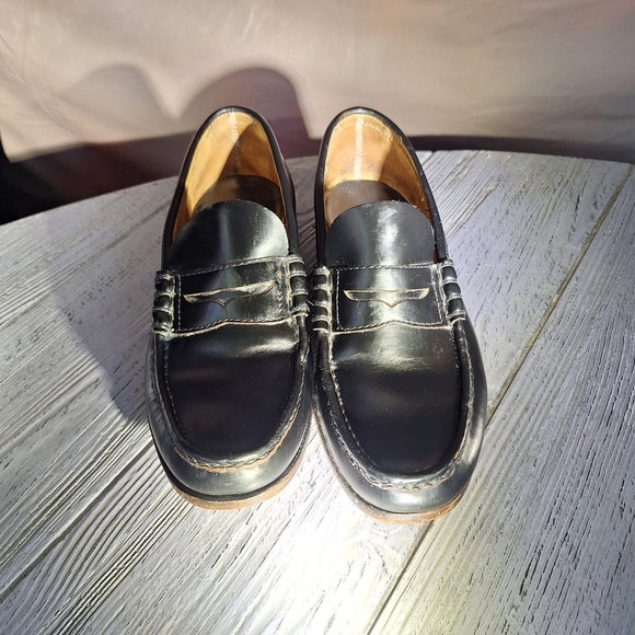 Timberland Black Genuine Leather Penny Loafers Mens 8.5 - Picture 5 of 15